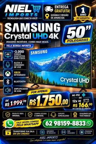 VENDO SMART TV SAMSUNG CRYSTAL UHD 4K 50? ? OFERTA ESPECIAL!