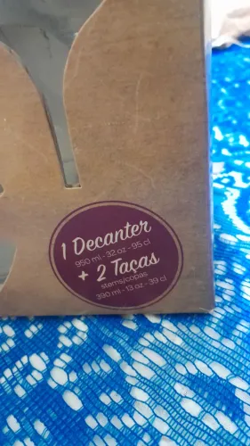 Jogo de taça Nadir decanter