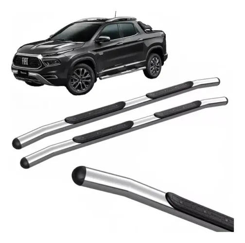 Estribo Fiat Toro Cromado Bepo 2016 a 2026