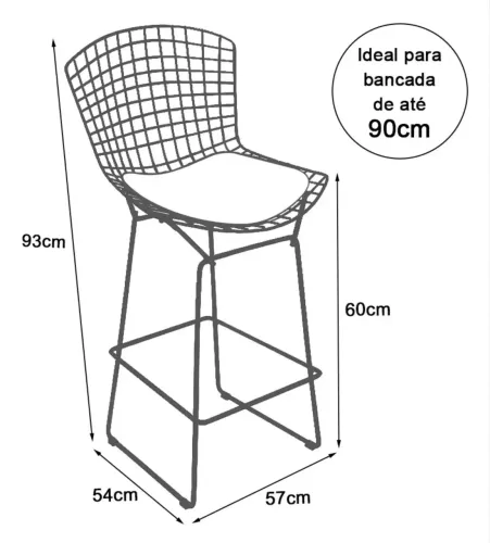 Banquetas/ cadeiras bertoia 