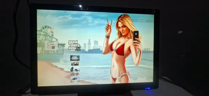 Monitor Led HP 19 Exelente Estado com Adaptador Hdmi 