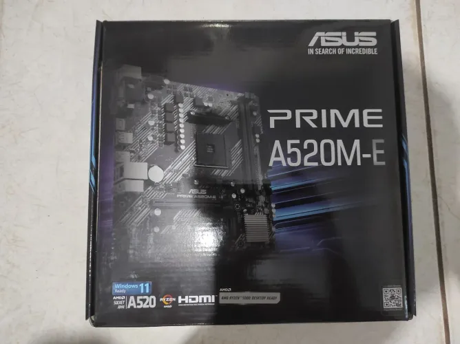 kit Asus Prime A520M-E + Ryzen 4600g + SSD Semi Novo