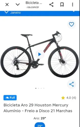 Vendo bike (Bicicleta) Nova