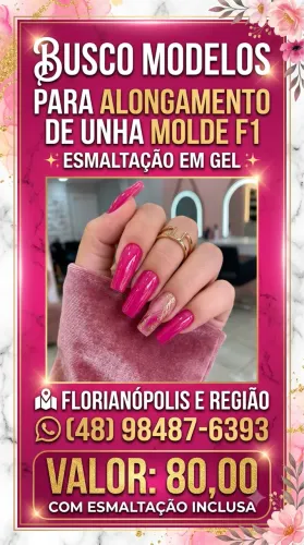 Modelos alongamento de unha 