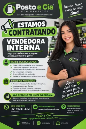 Vaga de vendedora
