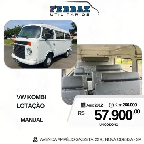 Volkswagen Kombi Lotação 1.4 MI Total Flex 8V 2012