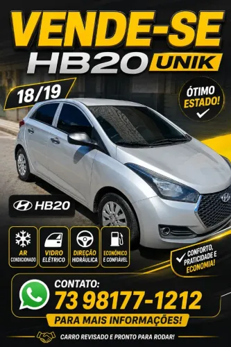 Hyundai HB20 Unique 1.0 Flex 12V Mec. 2019