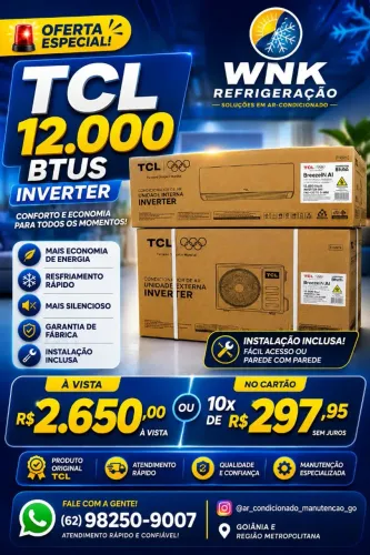 Ar condicionado GOIÂNIA (VALOR JÁ INSTALADO)