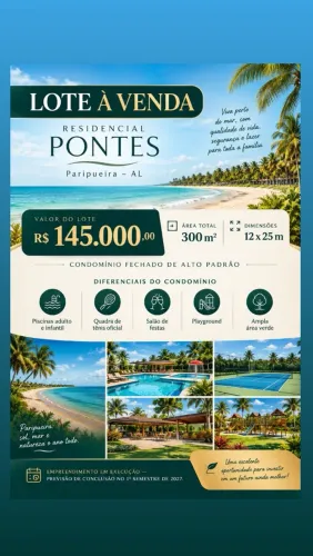 Vendo Lote em Paripueira