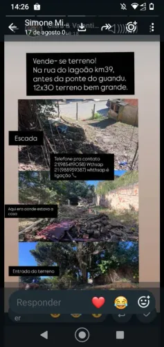 Vendo terreno barato nova Iguaçu 25 mil