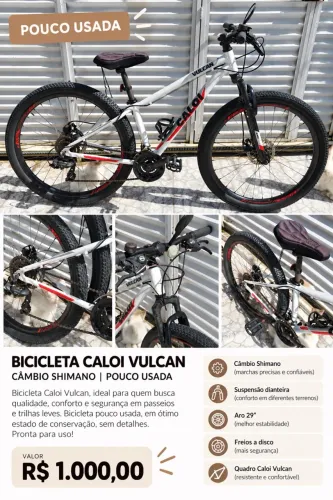 Bicicleta Caloi Vulcan