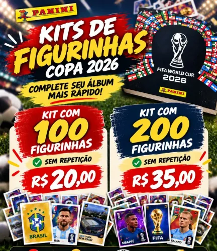 Kit de figurinhas Sem repetição original panini