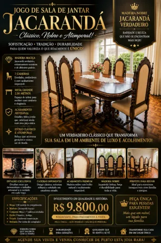 MESA JANTAR E CADEIRAS