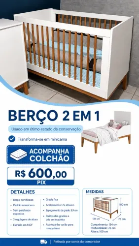 Berço com Colchão