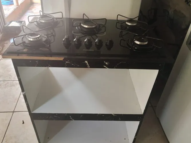 Cooktop 5 bocas com balcão