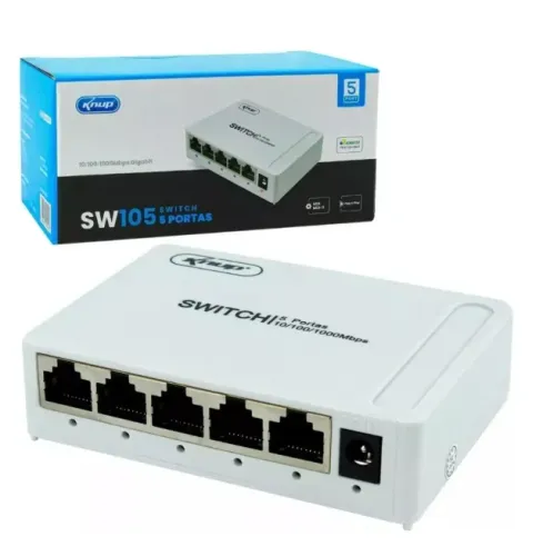 Hub Switch 5 Portas Rj45 Gigabit