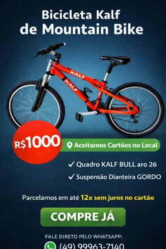 Bicicleta Kalf Bull aro 26 Conjunto Shimano