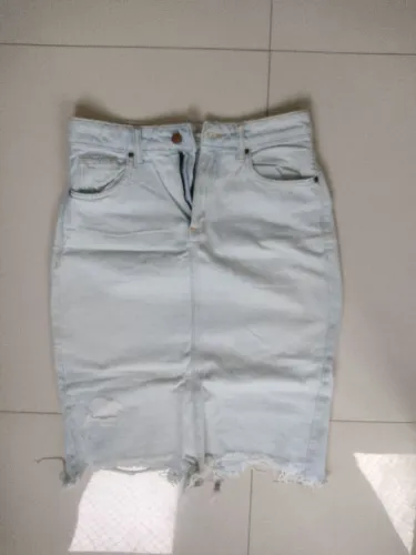 Saia jeans Tam M