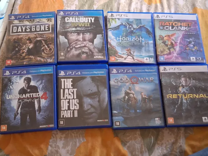 Coletânea de jogos ps4/ps5