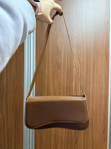 Bolsa baguete marrom