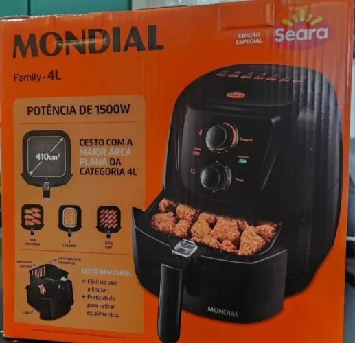 Air Fryer Mondial 4L NOVO - (Edição Especial Seara - 127V)