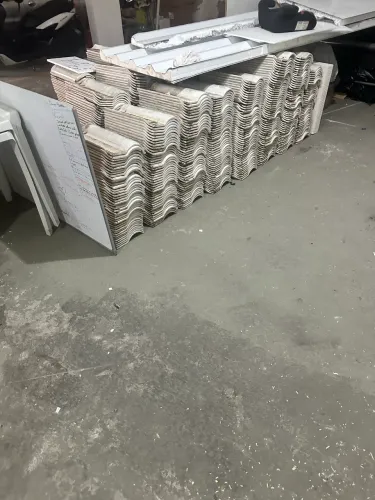 Telhas cerâmica esmaltada branca dos dois lados