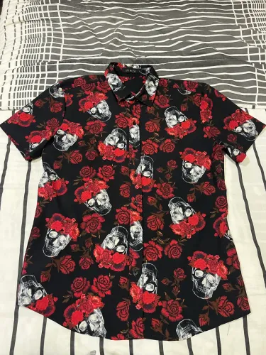 Camisa social estampada