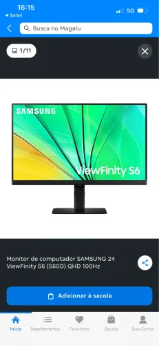 Monitor Samsung S6