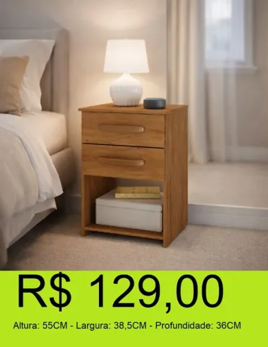 Mesa de cabeceira novidade - Parcelamos sem juros!