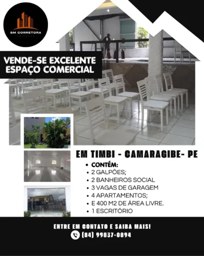 Vende - se Excelente Espaço em Timbi Camaragibe/PE.
