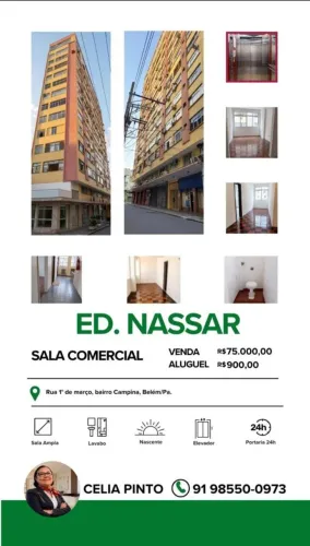 EXCELENTE SALA NA 1° DE MARÇO, CAMPINA, BELÉM 
