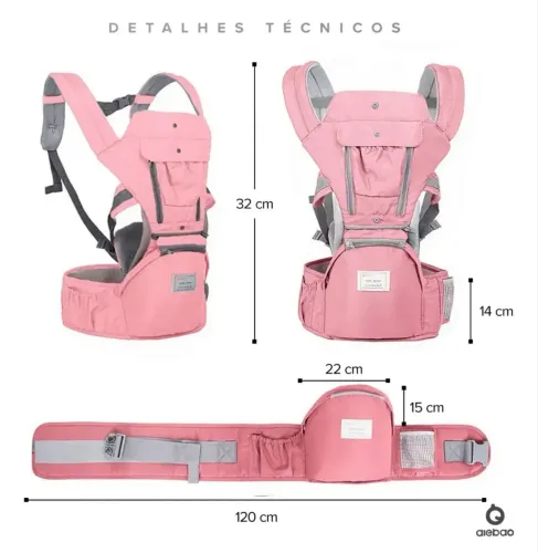 canguru ergonômico seminovo bebê