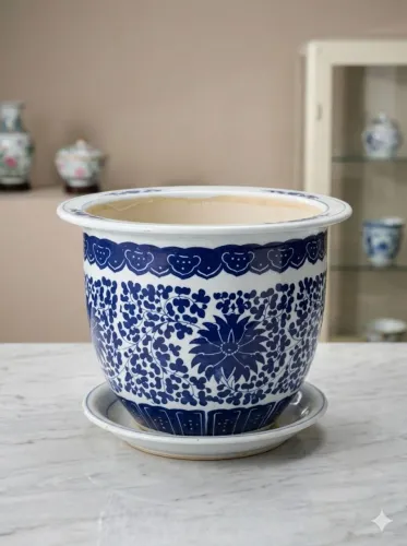 Cachepô porcelana