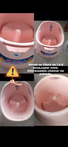 Ofurô de 1 a 6 anos rosa