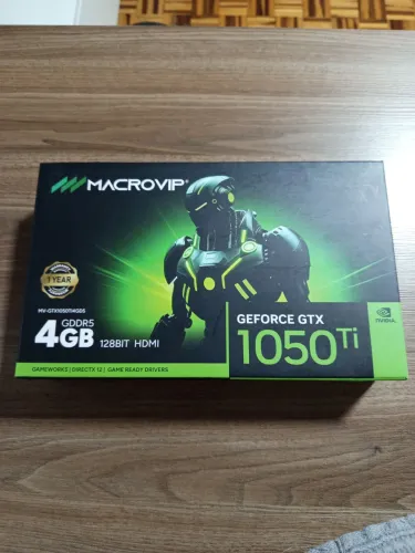 GTX 1050 ti 4 Gigas na caixa