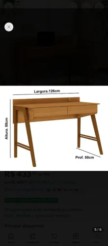 Mesa de escritório ou quarto 
