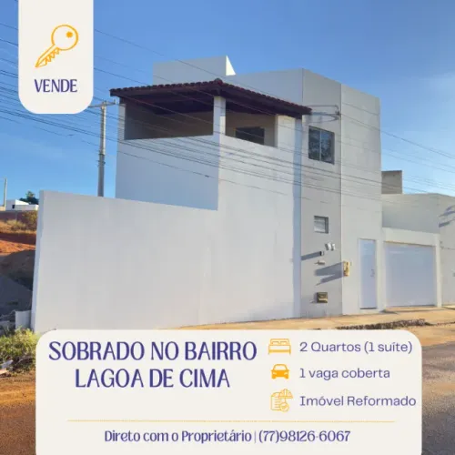 Sobrado no Bairro Lagoa de Cima em Caculé-BA