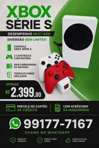 Xbox série S completo com jogos