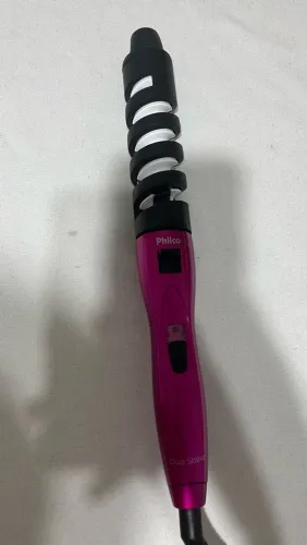 Cacheador Philco Tubo De Cerâmica Duo Shine Rosa 110V-220V