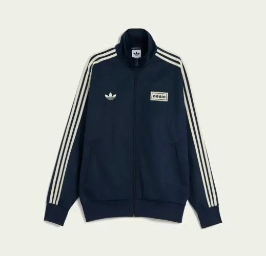 Jaqueta Oasis adidas Firebird Black Night Indigo