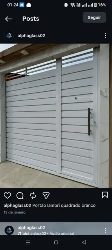 Portão de alumínio 