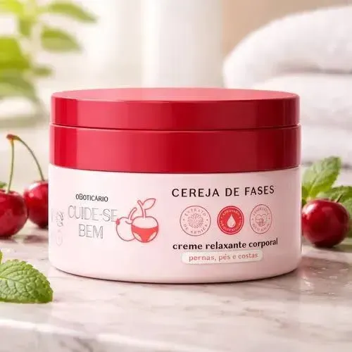 Creme corporal oBoticário Cuide-se Bem Cereja de Fases 200g lacrado