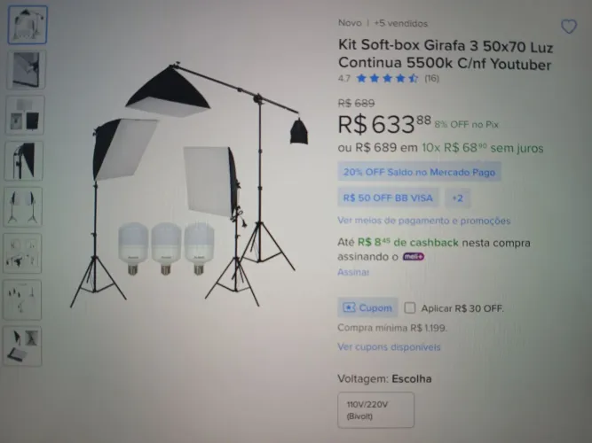 Kit Softbox Greika