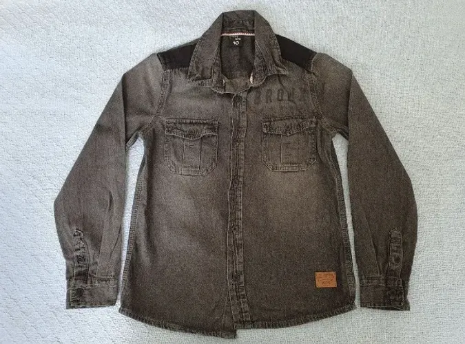 Camisa jeans infantil 10