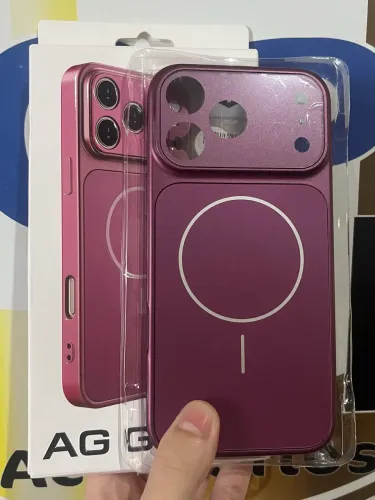 CASES AG GLASS COR BORDÔ IPHONE 17 PRO MAX / IPHONE 18 PRO MAX LANÇAMENTOS