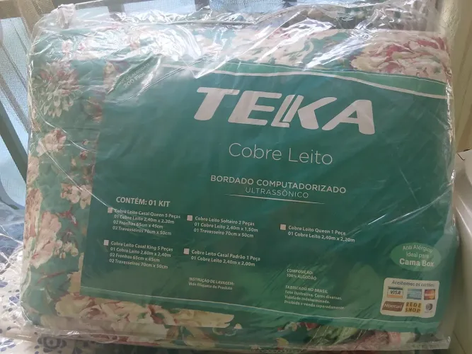 Lençóis de cama cobre leito teka