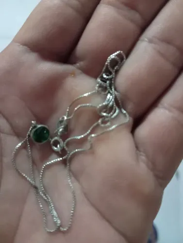 Cortao de prata feminino novo