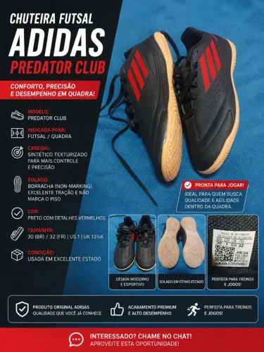 Chuteira futsal Adidas Original