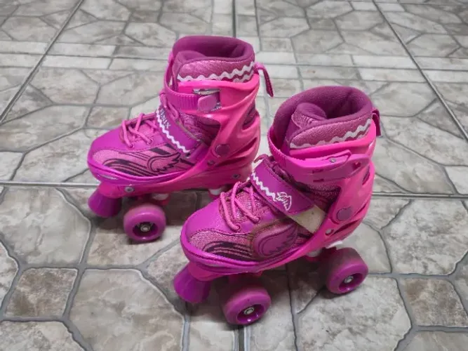 Patins Infantil Ajustável 4 Rodas Fenix