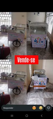 Carrinho de vender pipoca